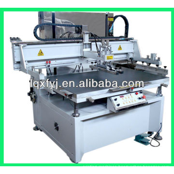 Horizontal-lift semi auto flat bed silk screen printing machine
